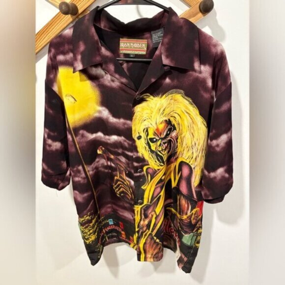 90s Vintage Iron Maiden Dragonfly AOP KillersAlbum Shirt - Picture 5 of 6